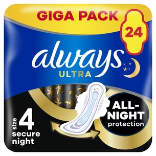 Гігієнічні прокладки Always Ultra Secure Night (Розмір 4) 24 шт. (8006540093764) зображення 1
