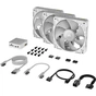 Кулер до корпусу Corsair iCUE Link RX120 RGB PWM White Triple Pack (CO-9051022-WW) - зменшене зображення 3