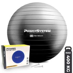 М'яч для фітнесу Power System PS-4011 Pro Gymball 55 см Black (4011BK-0) зображення 1