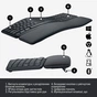 Клавіатура Logitech ERGO K860 Bluetooth/Wireless UA Black (920-010108) - зменшене зображення 6