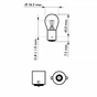 Автолампа Philips 21W (12498 LLECO CP) - зменшене зображення 3