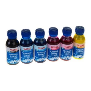 Чорнило WWM EPSON UNIVERSAL EVEREST pigmented B/C/LC/LM/M/Y (EP02SET-6) зображення 1