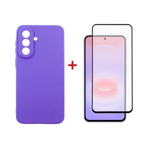 Чохол до мобільного телефона Dengos Carbon Cover + Glass Samsung Galaxy A37 Purple (DG-KM-201) зображення 1