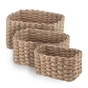 Кошик для зберігання Ardesto Prestigio Плетені Бежеві 3 шт. 3.3 / 2.2 / 1.4 л (ARHC2505BE) - зменшене зображення 1