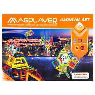 Конструктор Magplayer Набір 72 ел. (MPA-72) зображення 1