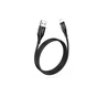Дата кабель USB 2.0 AM to Lightning 1.2m 2.4A nylon light indicator U93 black HOCO (6931474732132) - зменшене зображення 2