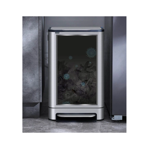 Контейнер для сміття JAH Soft Close З педаллю З внутрішнім відром Срібний металік 30 л (20264) - picture 4