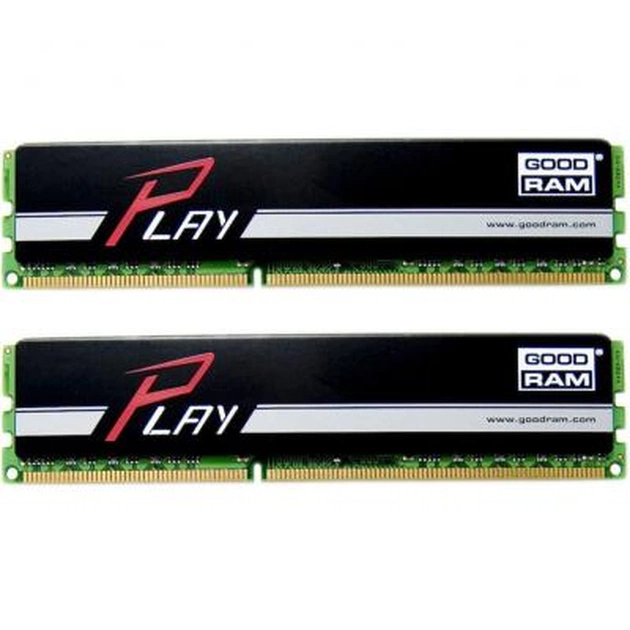 Модуль пам'яті для комп'ютера DDR3 8GB (2x4GB) 1600 MHz PLAY Black Goodram (GY1600D364L9S/8GDC) - изображение 1