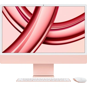 Комп'ютер Apple A2874 24" iMac Retina 4.5K / Apple M3 with 8-core GPU, 256SSD, Pink (MQRD3UA/A) зображення 1