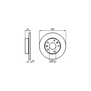 Гальмівний диск Bosch 0 986 478 991 зображення 1
