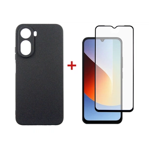 Чохол до мобільного телефона Dengos Carbon Cover + Glass Xiaomi Redmi A7 Pro Black (DG-KM-202) зображення 1