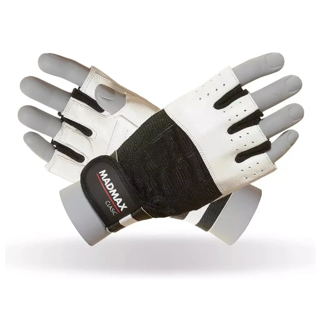 Рукавички для фітнесу MadMax MFG-248 Clasic White XL (MFG-248-White_XL) - изображение 1