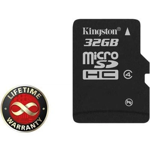 Карта пам'яті Kingston 32Gb microSDHC class 4 (SDC4/32GBSP) зображення 1