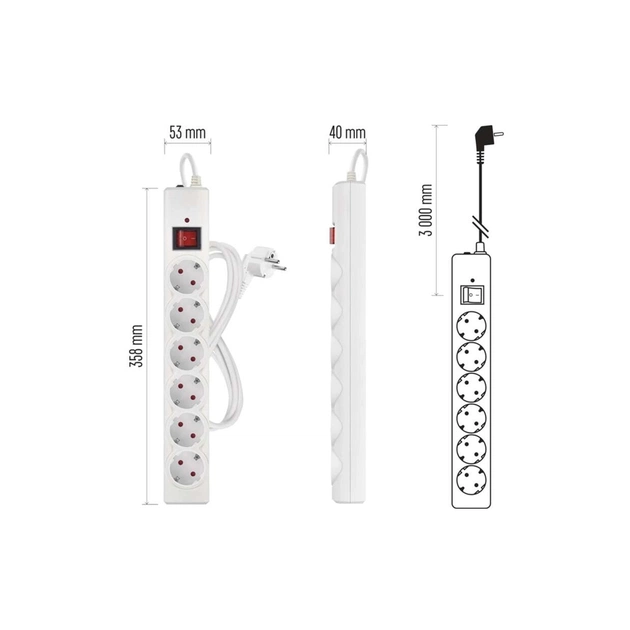 Мережевий подовжувач EMOS P54216 - зображення 12