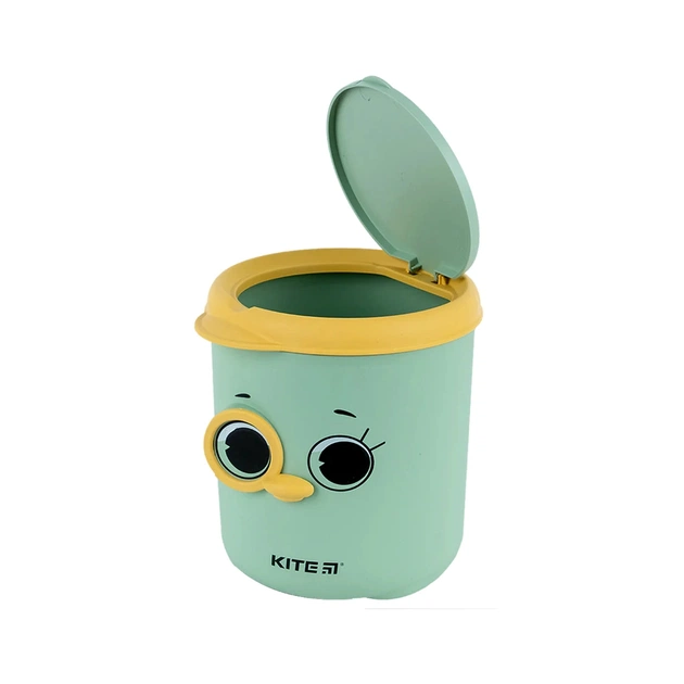 Кошик для паперів Kite Настільний контейнер для сміття, зелений (K24-011-1) - picture 3