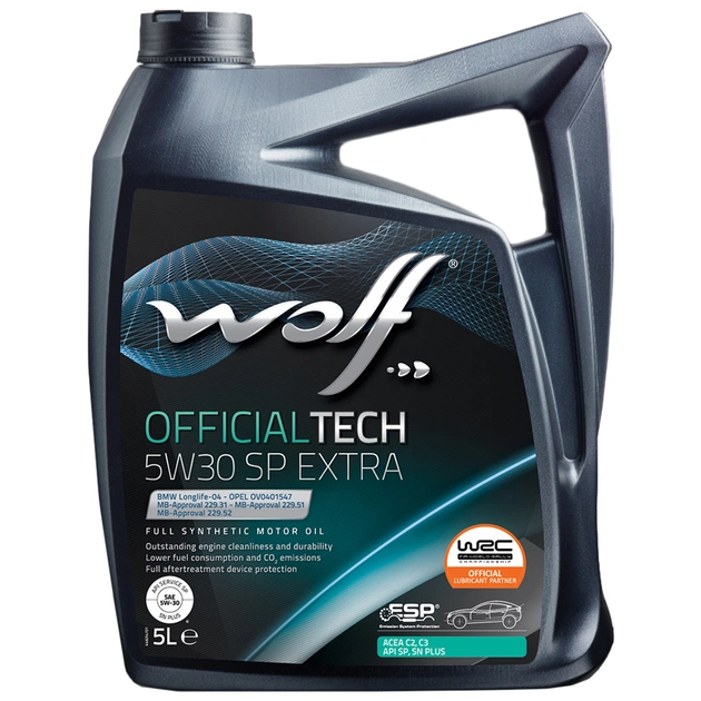Моторное масло Wolf OFFICIALTECH 5W30 C3 SP EXTRA 5л (1049360) - изображение 1