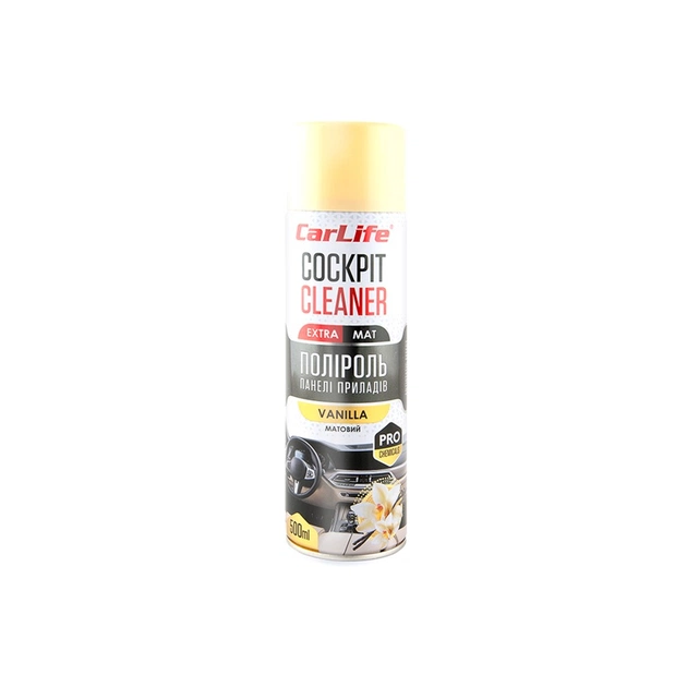 Автополироль CarLife Cockpit Cleaner EXTRA MAT Ваниль 500мл (CF520) - изображение 1