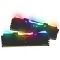 Модуль пам'яті для комп'ютера DDR4 16GB (2x8GB) 3600 MHz Viper RGB Black Patriot (PVR416G360C6K) - зменшене зображення 3