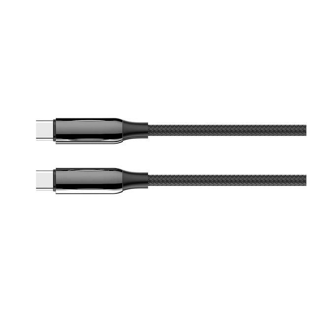 Дата кабель USB-C to USB-C 1.0m (PVC+Aluminum Alloy) (PD Fast Charging 240W) 5А black ColorWay (CW-CBPDCC069-BK) - picture 3