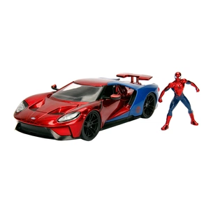 Машина Jada металева Марвел Людина-павук Ford GT (2017) + фігурка Людини-павука 1:24 (253225002) зображення 1
