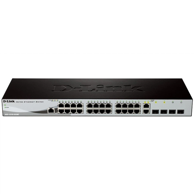 Комутатор мережевий D-Link DES-1210-28/B - зображення 1