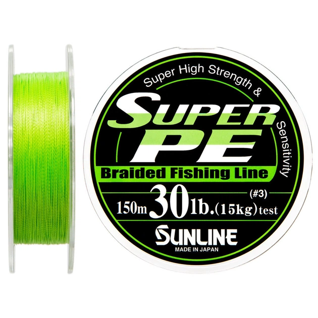 Шнур Sunline Super PE 150м салатовий 0.285мм 30LB/15кг (1658.01.83) - зображення 1