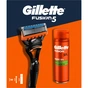 Набір косметики Gillette Fusion5 Станок для гоління чоловічий (бритва) з 1 змінним лезом + Гель для гоління 200 мл (8700216075329) - зменшене зображення 2
