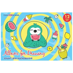 Альбом для малювання Cool For School на скобі For Boys, 12 аркушів (CF60901-02) зображення 1