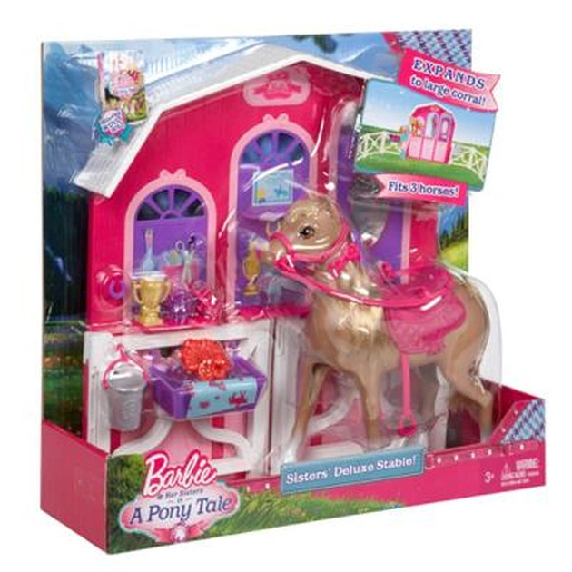 Аксесуар до ляльки Barbie Конюшня с коньком (Y7554) - изображение 1