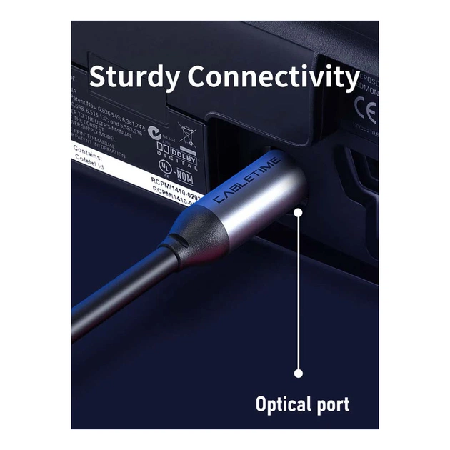 Кабель мультимедійний Optical Toslink 1.0m Cabletime (CA915286) - picture 6