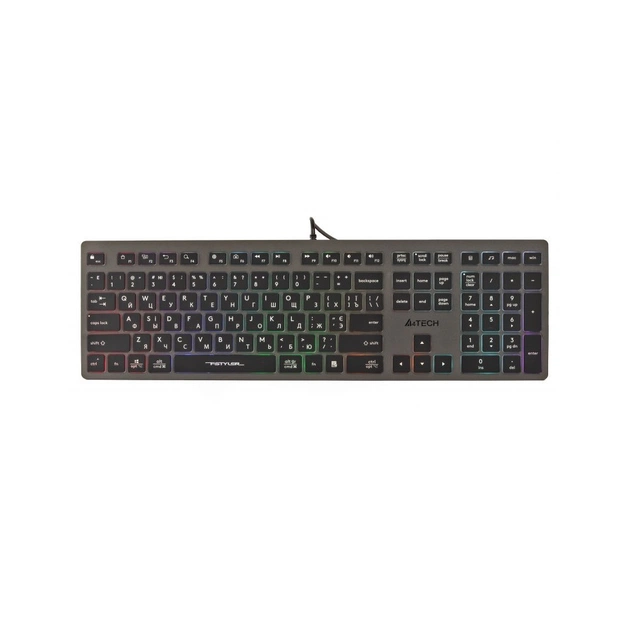Клавіатура A4Tech FX60 USB Grey Neon backlit - изображение 1