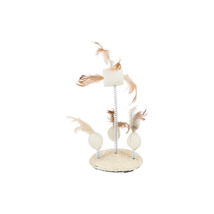 Іграшка для котів Trixie М'ячі з пір'ям на пружинах 15 x 30 см (4011905407210) зображення 1