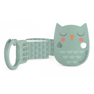 Кліпса для пустушок Suavinex Bonhomia з атласною стрічкою, зелена (307823) зображення 1