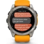 Смарт-годинник Garmin fenix 8 51mm, AMOLED, Saph, Ti/Bare/Grpht, SparkOrg/GrphtBd, (010-02905-11/010-02905-53) - зменшене зображення 8
