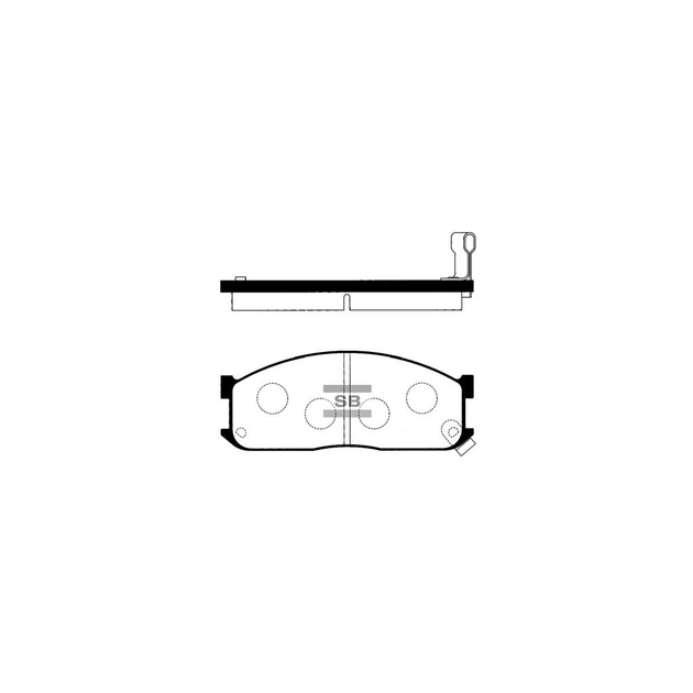 Тормозные колодки HI-Q SP1044 - изображение 1
