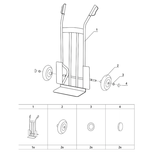 Візок вантажний Stanley до 300 кг, розмір платформи 40х19,5 см, вага 11,1 кг (SXWT-HT526) - picture 4