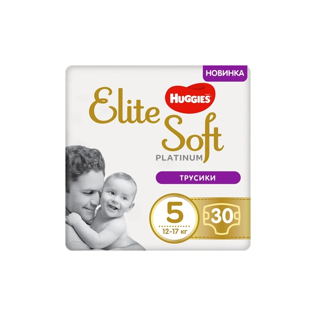 Підгузки Huggies Elite Soft Platinum Mega 5 12-17 кг 30 шт (5029053548203) - изображение 1