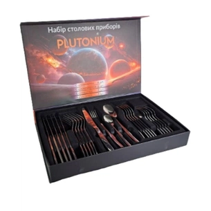 Набір столових приборів Gusto Plutonium 24 шт (GT-SFKS02-24) зображення 1