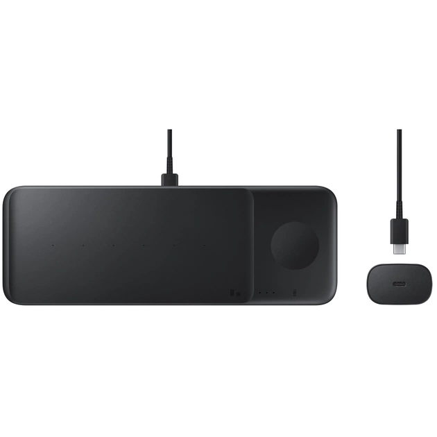 Зарядний пристрій Samsung Wireless Charger Trio (Black) (EP-P6300TBRGRU) - зображення 1