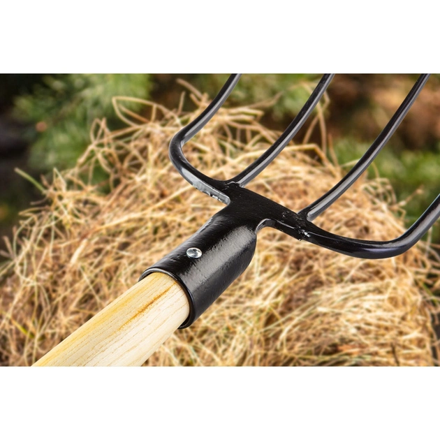 Вила Verto руків'я дерев'яне D-подібне, 126.5см (15G040) - picture 3