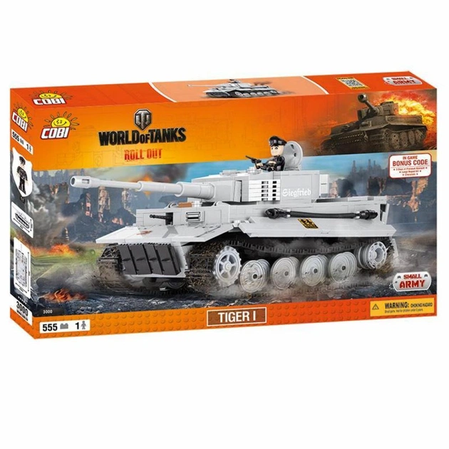 Конструктор Cobi World Of Tanks Тигр I, 555 деталей (COBI-3000A) (5902251030001) - изображение 1