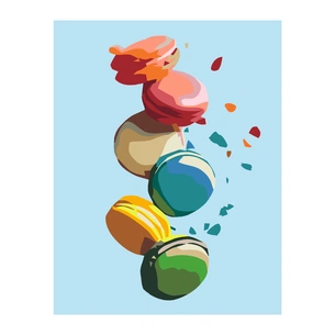 Картина по номерам Rosa Star Macarons 35х45 см (4823098514169) зображення 1