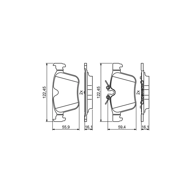 Гальмівні колодки Bosch 0986494819 - picture 4