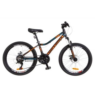 Велосипед Optimabikes 24" BLACKWOOD 2018 14G Vbr рама-12,5" Al чорно-помаранчевий (OPS-OP-24-037) зображення 1