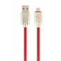 Дата кабель USB 2.0 Micro 5P to AM Cablexpert (CC-USB2R-AMmBM-1M-R) - зменшене зображення 1
