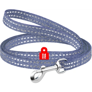 Повідець для котів WAUDOG Re-cotton світловідбивний XS 200х1 см синій (164412) зображення 1