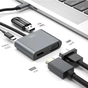 Перехідник XO 4-in-1 Dock USB-C (HDMI/VGA/USB3.0/USB-C PD) (XO-HUB001SL) - зменшене зображення 4