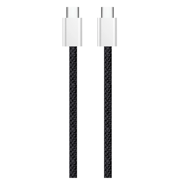 Дата кабель USB-C to USB-C 2.0m (braided cotton) (PD Fast Charging 60W) 3.0А black ColorWay (CW-CBPDCC068-BK) - picture 7