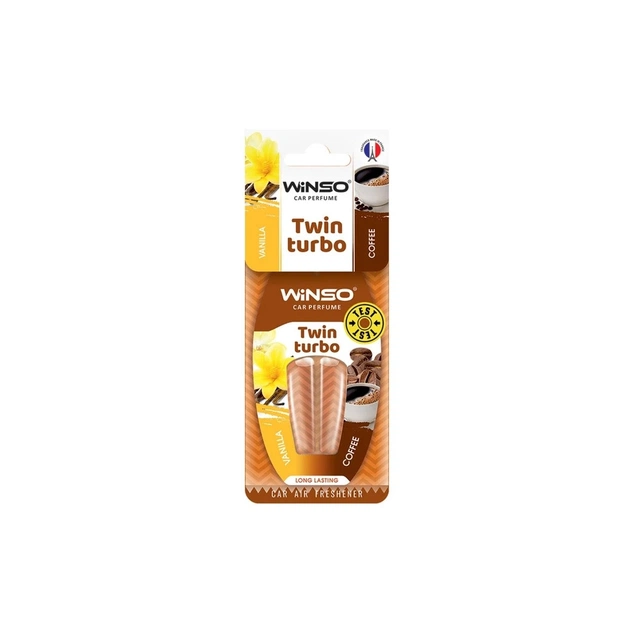 Ароматизатор для автомобіля WINSO Twin Turbo - Vanilla & Coffee (538790) - зображення 1
