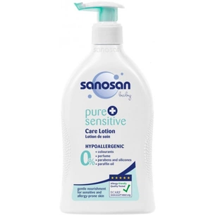 Лосьйон для дітей Sanosan Pure & sensitive Care Lotion для чутливої шкіри, 400 мл (4003583206995) зображення 1